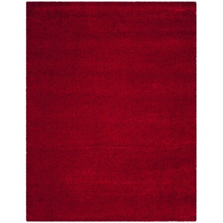 Safavieh 8 X 10 Ft. Santa Monica Shag Power Loomed Large Rectangle Area Rug, Red SGN725-4040-8